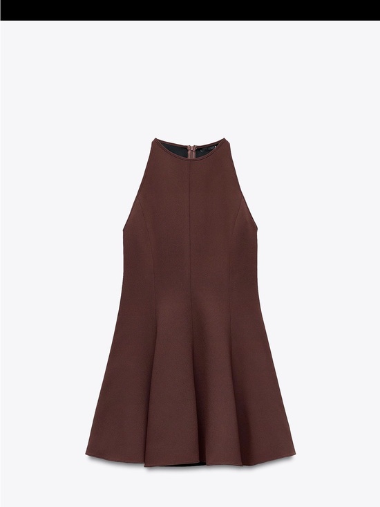 Zara Dresses & Skirts - Sleeveless Brown A-Line Dress
